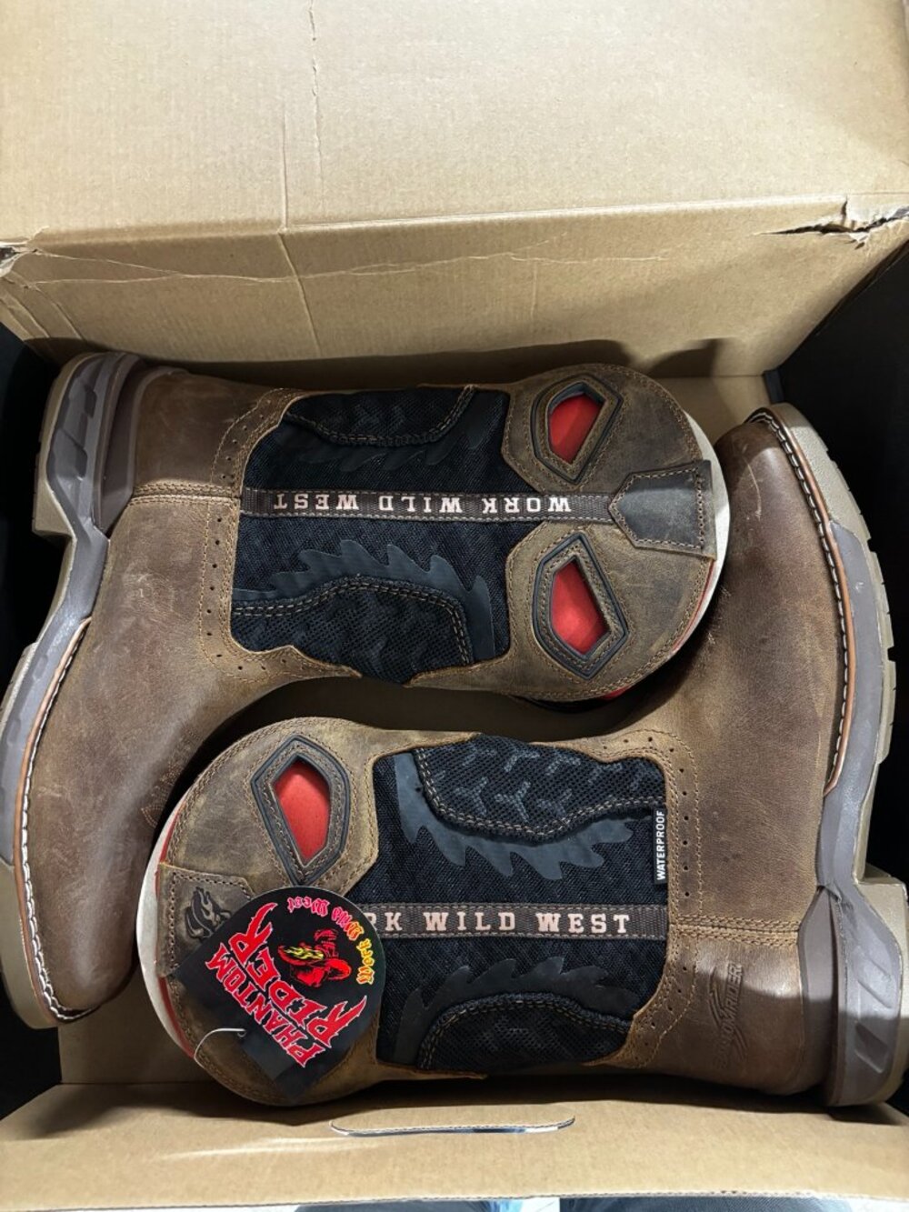 Work Wild West Men’s 11" Roper Waterproof Brown Work Boots